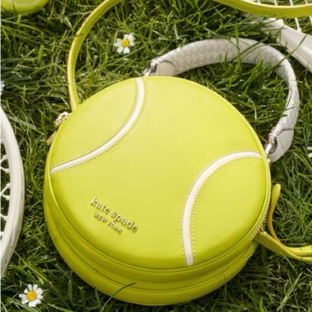 Kate Spade New York Double Tennis Ball Crossbody Bag Purse
